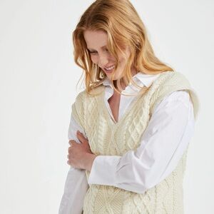 (ARAN WOOLEN MILLS) sweater vest tunic